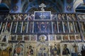 Interior of the Trinity cathedral in Pochaev Lavra - Icons of th