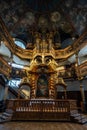 Interior of Trinity Church, a Baroque Protestant parish church in Speyer Germany