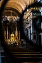 Interior of the Trinity Church of the Mountains in Rome Royalty Free Stock Photo