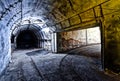Interior of tunnel in abandoned coal mine Royalty Free Stock Photo