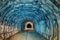 Interior of tunnel in abandoned coal mine Royalty Free Stock Photo