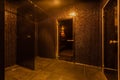 Hamam sauna. Bathroom interior. Interior of Turkish sauna, classic Turkish hammam at spa center. Spa, relaxation and Royalty Free Stock Photo