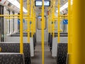 Interior of an U-Bahn (Underground) Carriage