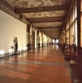 Interior Uffizi Gallery museum in Florence Royalty Free Stock Photo