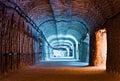 Interior of the underground corridor in the salt mine Royalty Free Stock Photo