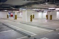 Interior underground parking for car, located Royalty Free Stock Photo