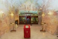 Interior of the underground Serbian Orthodox Church in Coober Pedy, Australia.