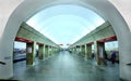 Interior underground subway station, Russia Royalty Free Stock Photo