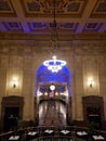 Union Station inside night view Kansas Missouri Royalty Free Stock Photo