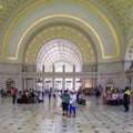 The interior of Union Station in Washington D.C. Royalty Free Stock Photo