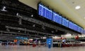 Interior of the Vaclav Havel international airport. Prague