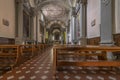 The interior of the Vallombrosa Abbey, Reggello, Florence, Italy Royalty Free Stock Photo