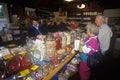 Interior of Vermont Country Store with customers at front counter, Rockingham, VT