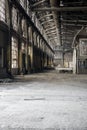 Interior View of Abandoned Foundry - Columbus, Ohio Royalty Free Stock Photo