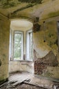 Interior view of an abandoned mansion, San Francisco Castle Royalty Free Stock Photo