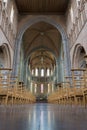 Interior view and the altar of Onze Lieve Vrouw Bezoekingkerk Lissewege church