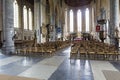 Interior view and the altar of Onze Lieve Vrouw Bezoekingkerk Lissewege church