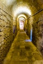 Interior view of the Angevine-Aragonese Castle in Gallipoli, Italy Royalty Free Stock Photo