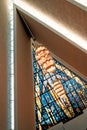Interior view of the Arctic Cathedral in Tromso - Norway Royalty Free Stock Photo