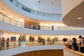 Interior view of Bangkok Art and Cultural Center Bacc in Bangkok, Thailand.