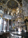 Interior view of the baroque court church of the WÃ¼rzburg Residence, Germany