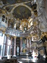 Interior view of the baroque court church of the WÃ¼rzburg Residence, Germany