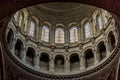 Interior view of the Basilica Sacre Coeur designed by Paul Abadie, 1914 - a Roman Catholic Church and minor basilica, dedicated Royalty Free Stock Photo