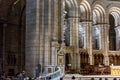 Interior view of the Basilica Sacre Coeur designed by Paul Abadie, 1914 - a Roman Catholic Church and minor basilica, dedicated Royalty Free Stock Photo