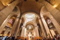 Interior view of the Basilica of the sacred Heart of Paris, commonly known as the Sacre Coeur Basilica Royalty Free Stock Photo