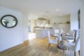 Interior View Of Beautiful Luxury Dining Room And Kitchen