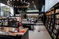 Interior view of a book store in wuhan city,china