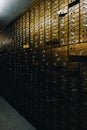 Brass Safety Deposit Boxes - Abandoned Bank - Youngstown, Ohio Royalty Free Stock Photo