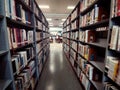 interior view of bubei provical library Royalty Free Stock Photo