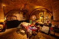 Interior view of the Castello di Amorosa winery Royalty Free Stock Photo