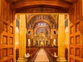 Interior view of the Cathedral Basilica of Saint Louis Royalty Free Stock Photo