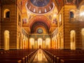 Interior view of the Cathedral Basilica of Saint Louis Royalty Free Stock Photo