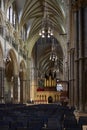 Interior view of the Cathedral in Lincoln, Lincolnshire on September 19, 2023 Royalty Free Stock Photo