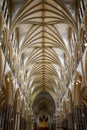 Interior view of the Cathedral in Lincoln, Lincolnshire on September 19, 2023 Royalty Free Stock Photo