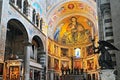 Interior view of the Cathedral of Pisa. Piazza dei miracoli, Pisa, Italy Royalty Free Stock Photo