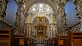 Interior view of Chapel of the Rosary Capilla del Rosario, city of Puebla, Mexico Royalty Free Stock Photo