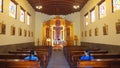 Interior view of church in the Ciudad Mitad del Mundo turistic center near of the city of Quito