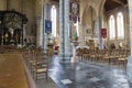 Interior view from the Church of Our Lady in Damme Royalty Free Stock Photo