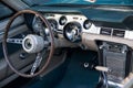 Interior view of classic American car Royalty Free Stock Photo