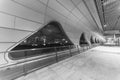 Interior view of corridor of modern architecture. Building abstract background Royalty Free Stock Photo