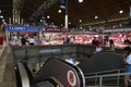 Interior view of a Costa Blanca town market with customers