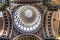 Interior view of the cupola of the San Gaudenzio Basilic, Novara Royalty Free Stock Photo