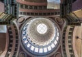 Interior view of the cupola of the San Gaudenzio Basilic, Novara Royalty Free Stock Photo