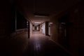 Derelict Spooky Hallway - Veterans Affairs Medical Center - Pittsburgh, Pennsylvania Royalty Free Stock Photo