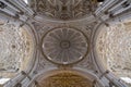 Interior view and decorative detail from the magnificent Mosque of Cordoba Royalty Free Stock Photo