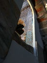 Interior view and decorative detail from the magnificent Mosque of Cordoba Royalty Free Stock Photo